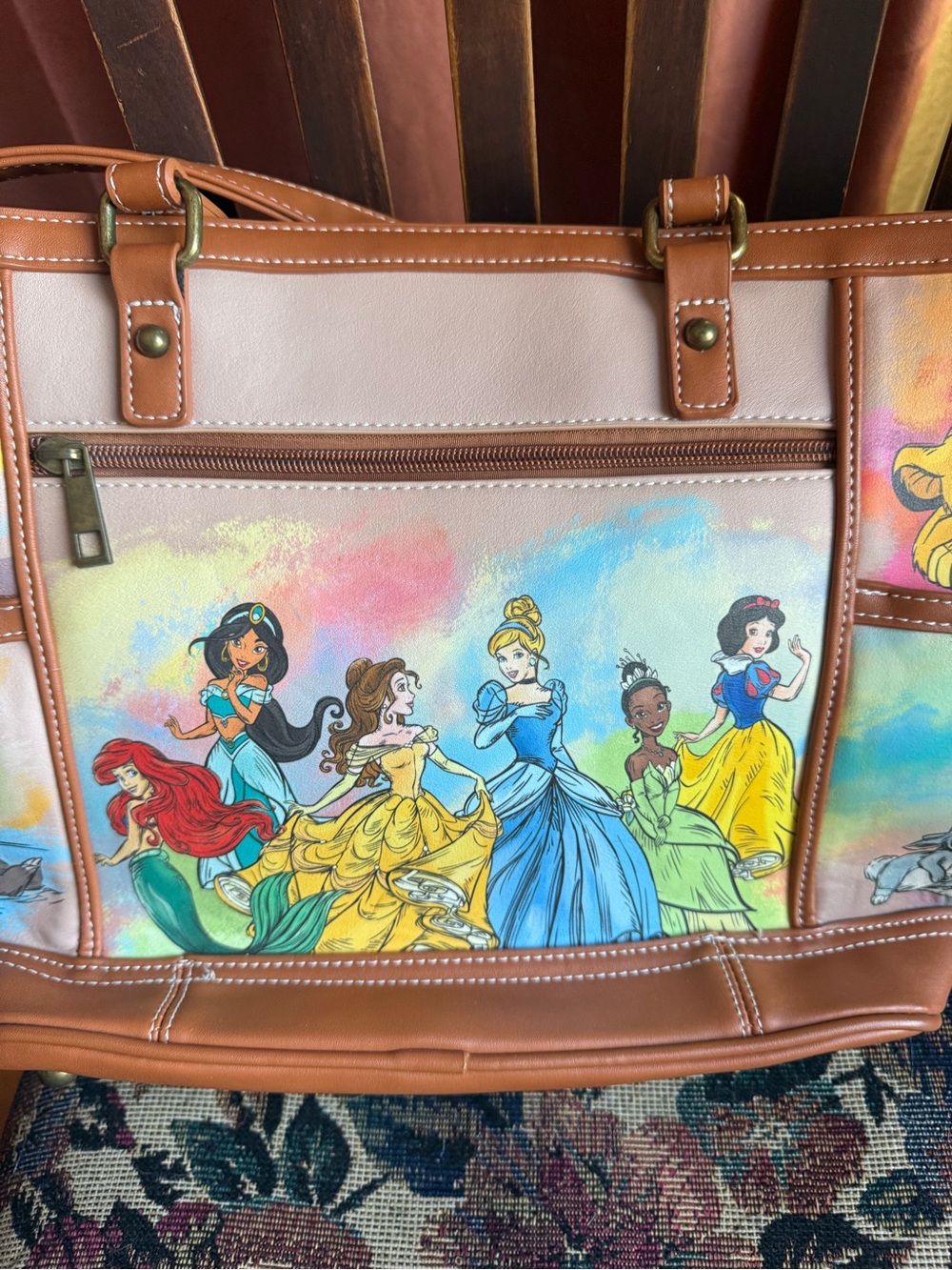 The Bradford Exchange Brown Multi-Color Disney Character Shoulder Bag - Picture 3 of 7